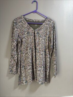 J Jill medium simply supima side slit tunic top